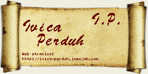 Ivica Perduh vizit kartica